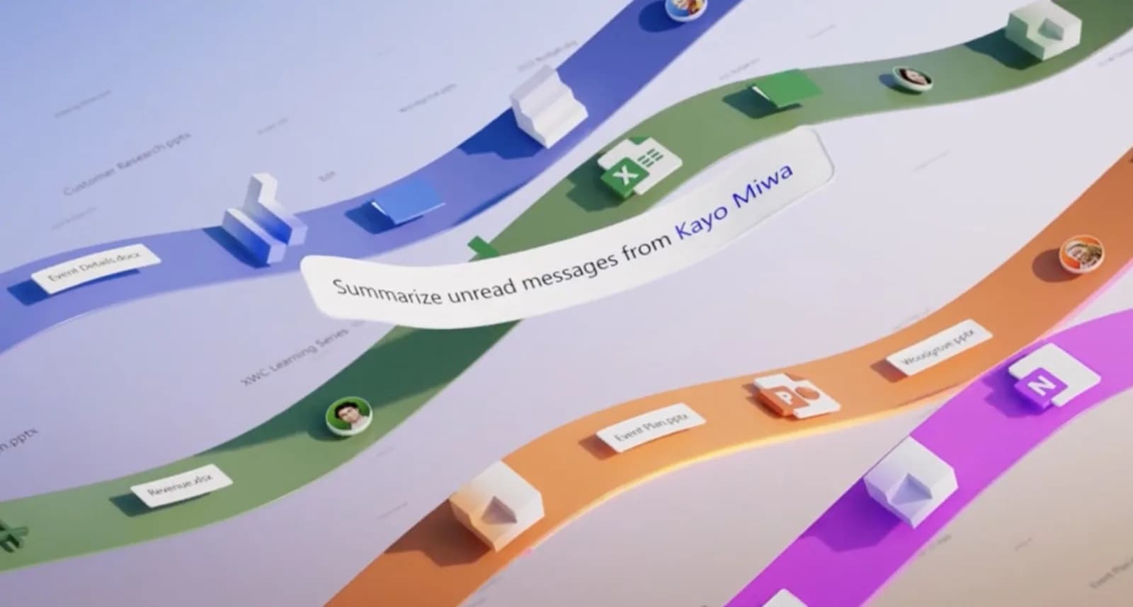 Официальный визуал Microsoft 365 Copilot для бизнеса